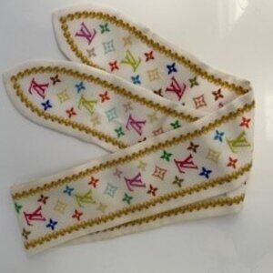 LOUIS VUITTON SILK SCARF TWILLY - AUTH